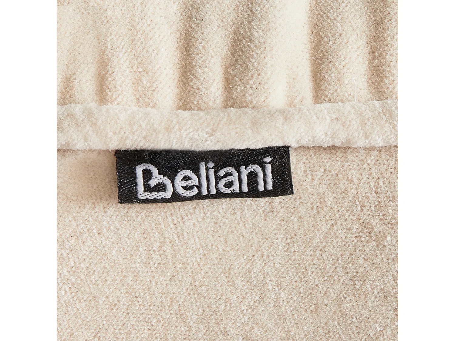 Pouf YULLE Velours Beige clair