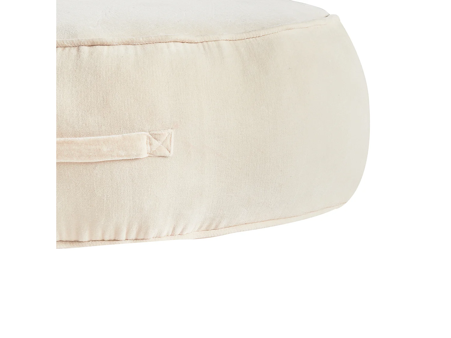 Pouf YULLE Velours Beige clair