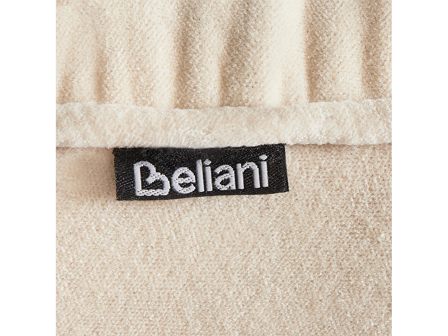 Pouf YULLE Velours Beige clair