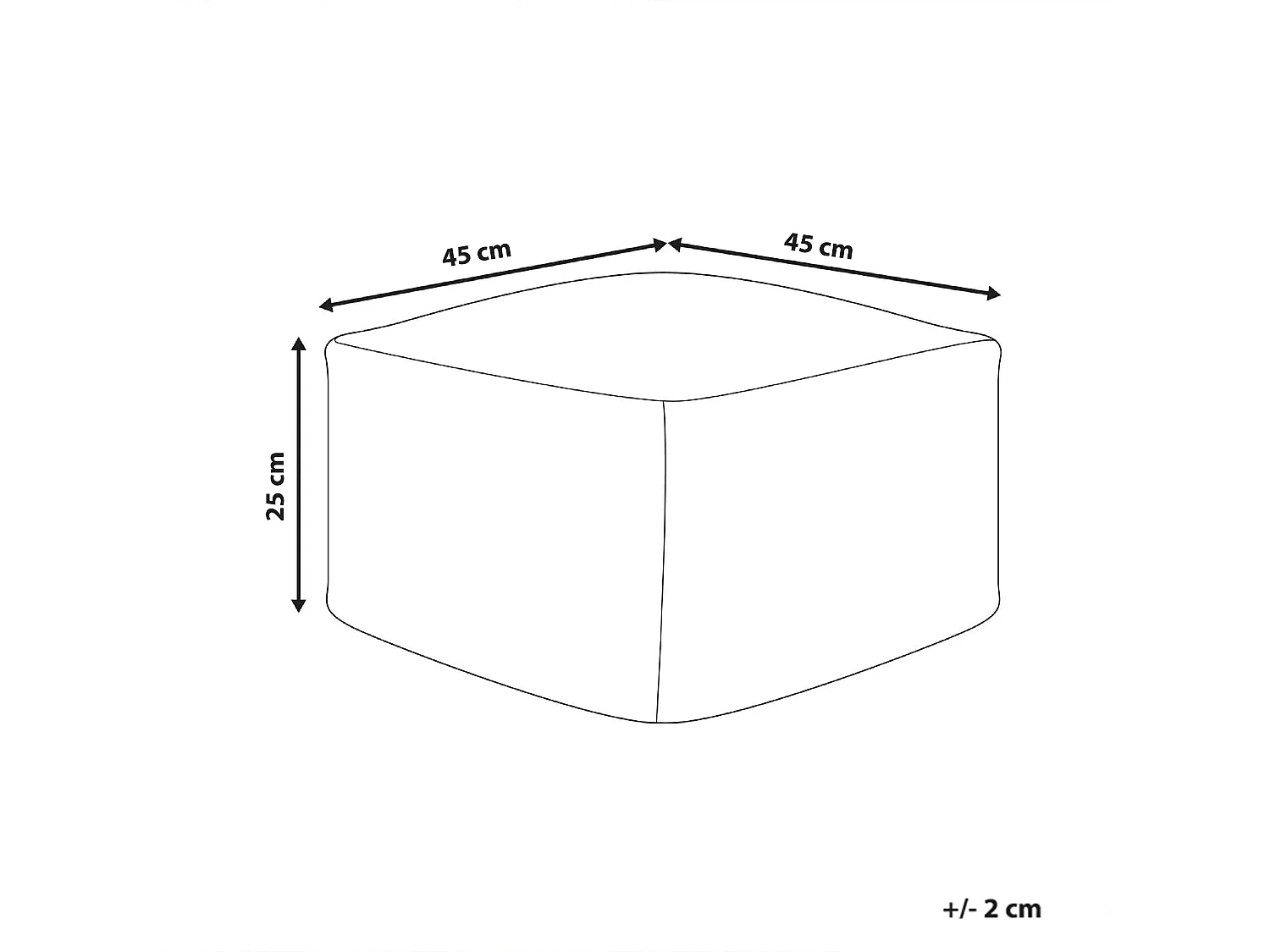 Pouf LUTZ Coton Gris