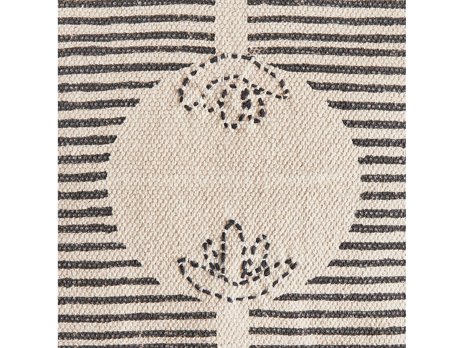 Pouf LUTZ Coton Gris