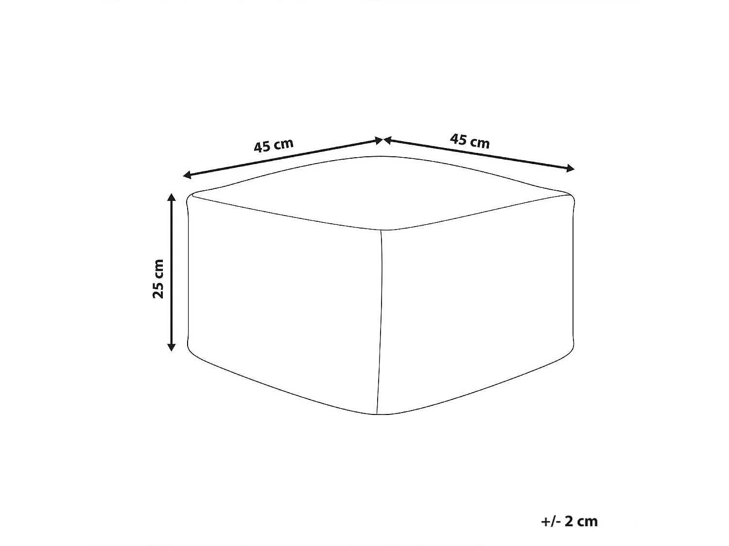 Pouf LUTZ Coton Gris
