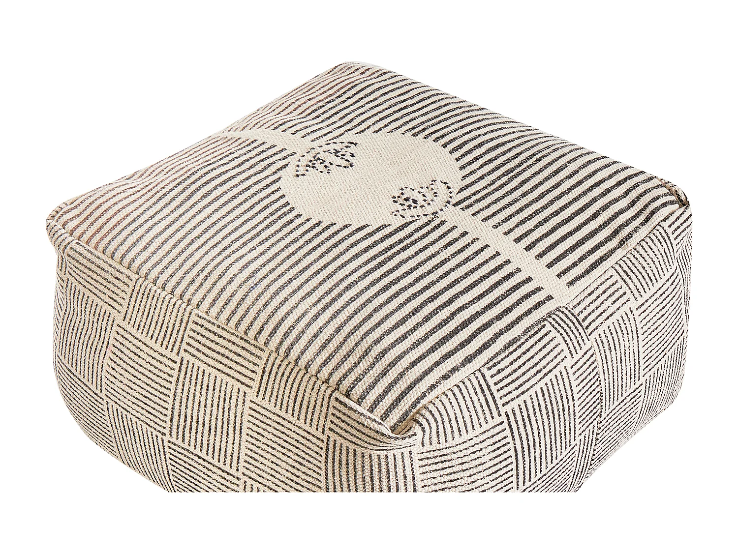 Pouf LUTZ Coton Gris