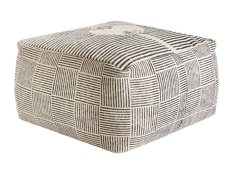 Pouf LUTZ Coton Gris
