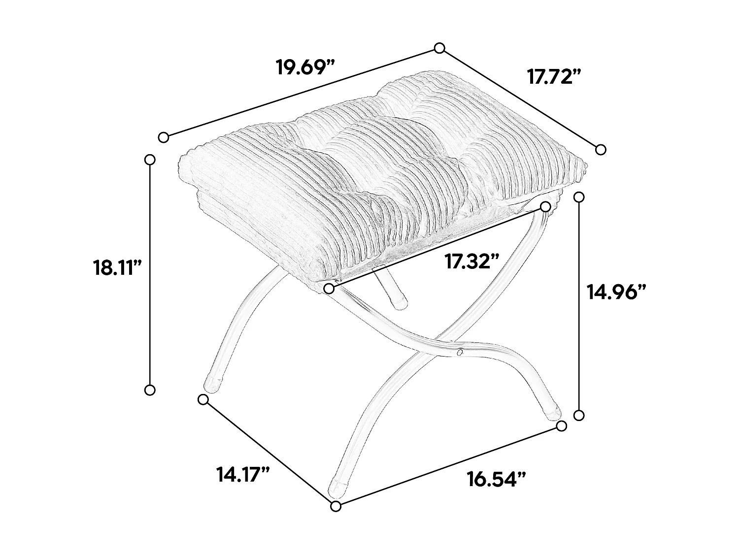 Fauteuil de détente avec repose pieds, avec poche latérale, cadre en acier, vert clair