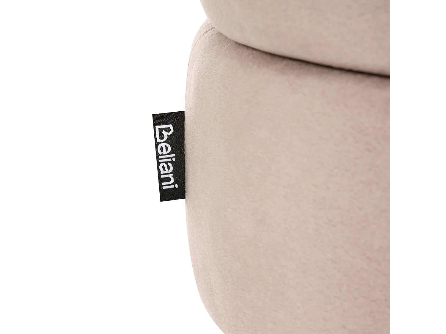 Pouf de rangement ELGIN Velours Taupe