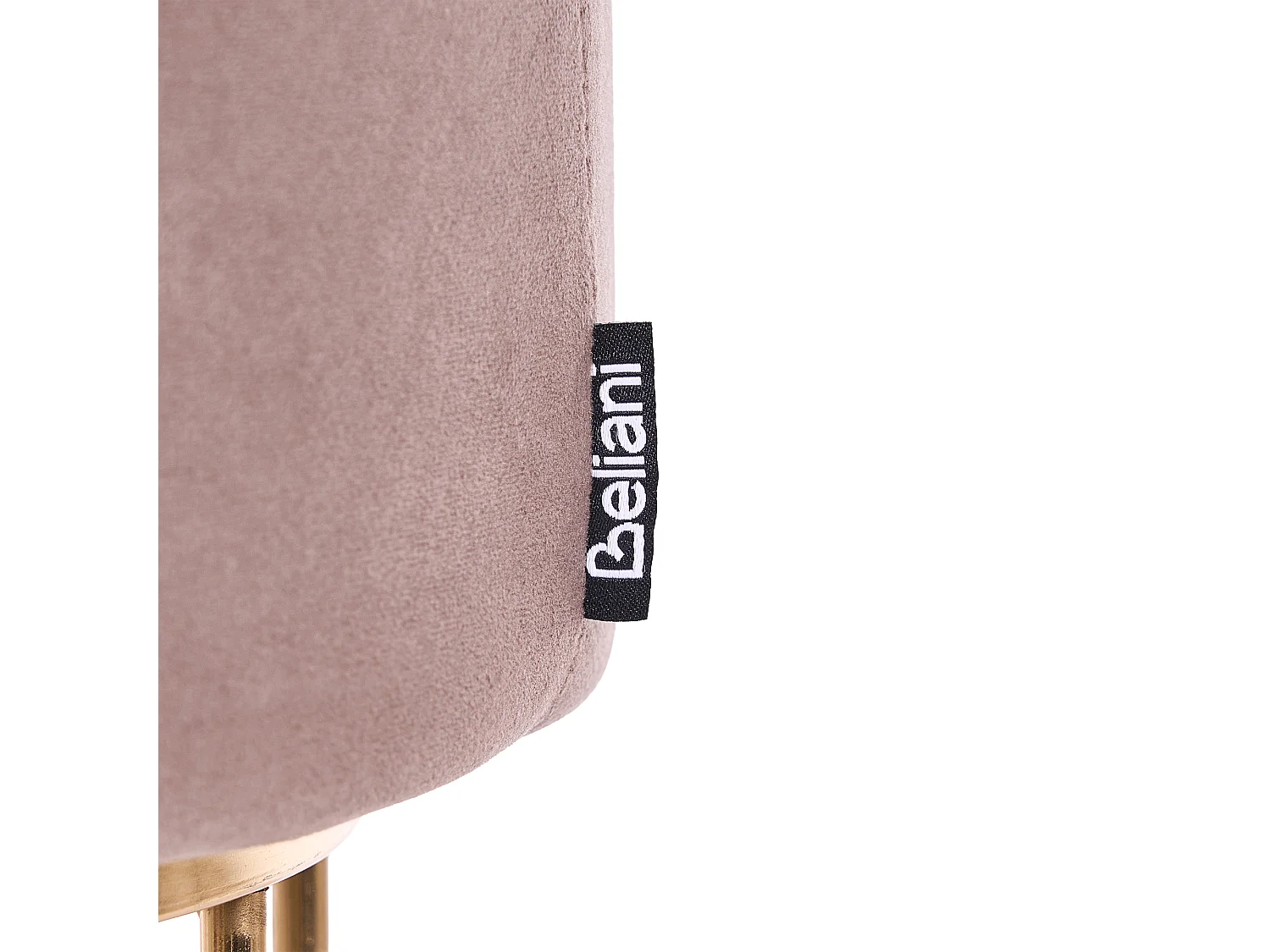 Pouf de rangement ELGIN Velours Taupe
