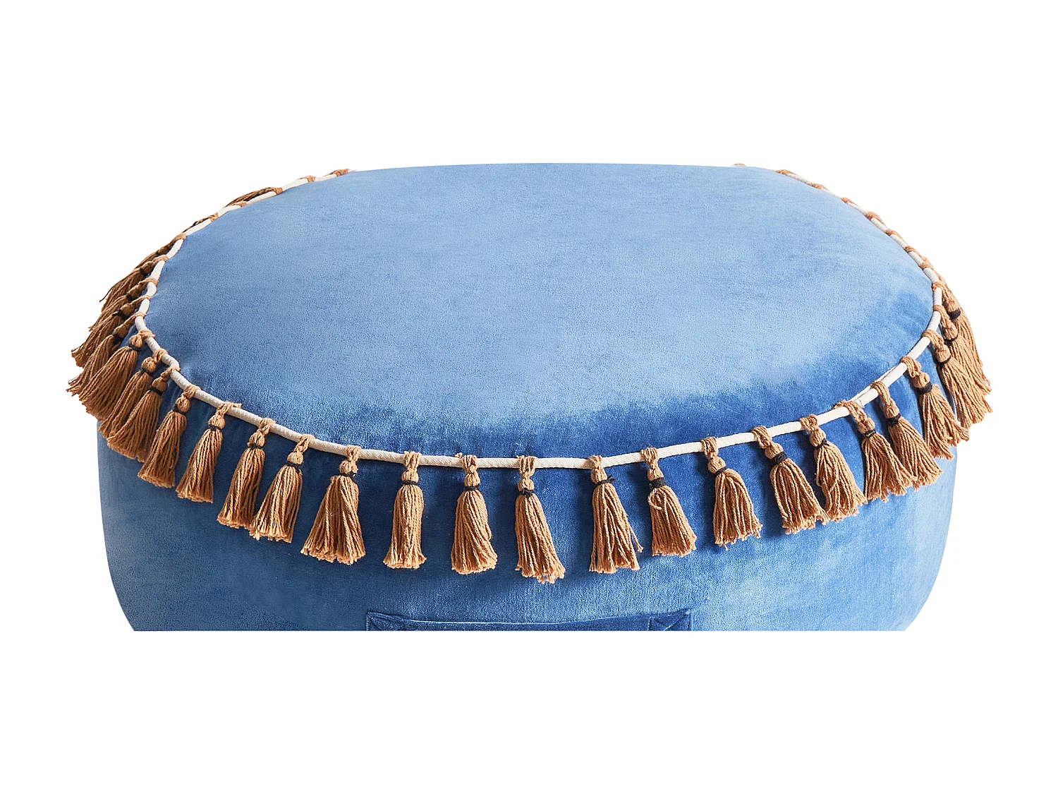 Pouf GOTHA Velours Bleu
