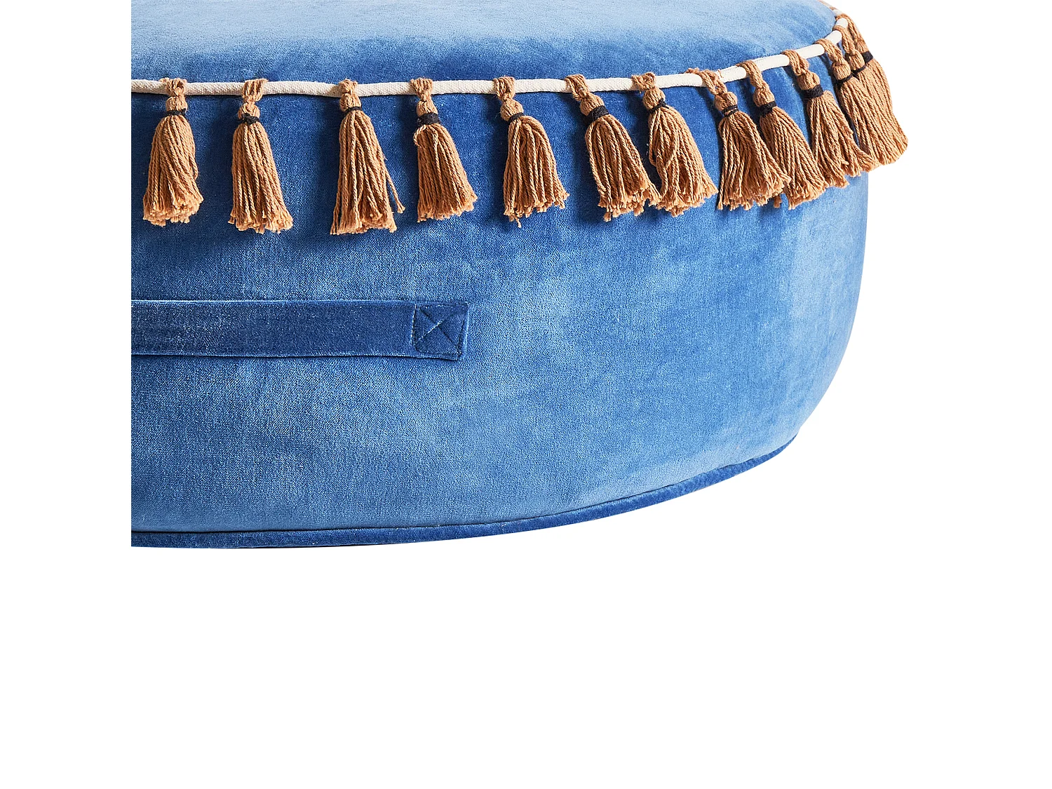 Pouf GOTHA Velours Bleu