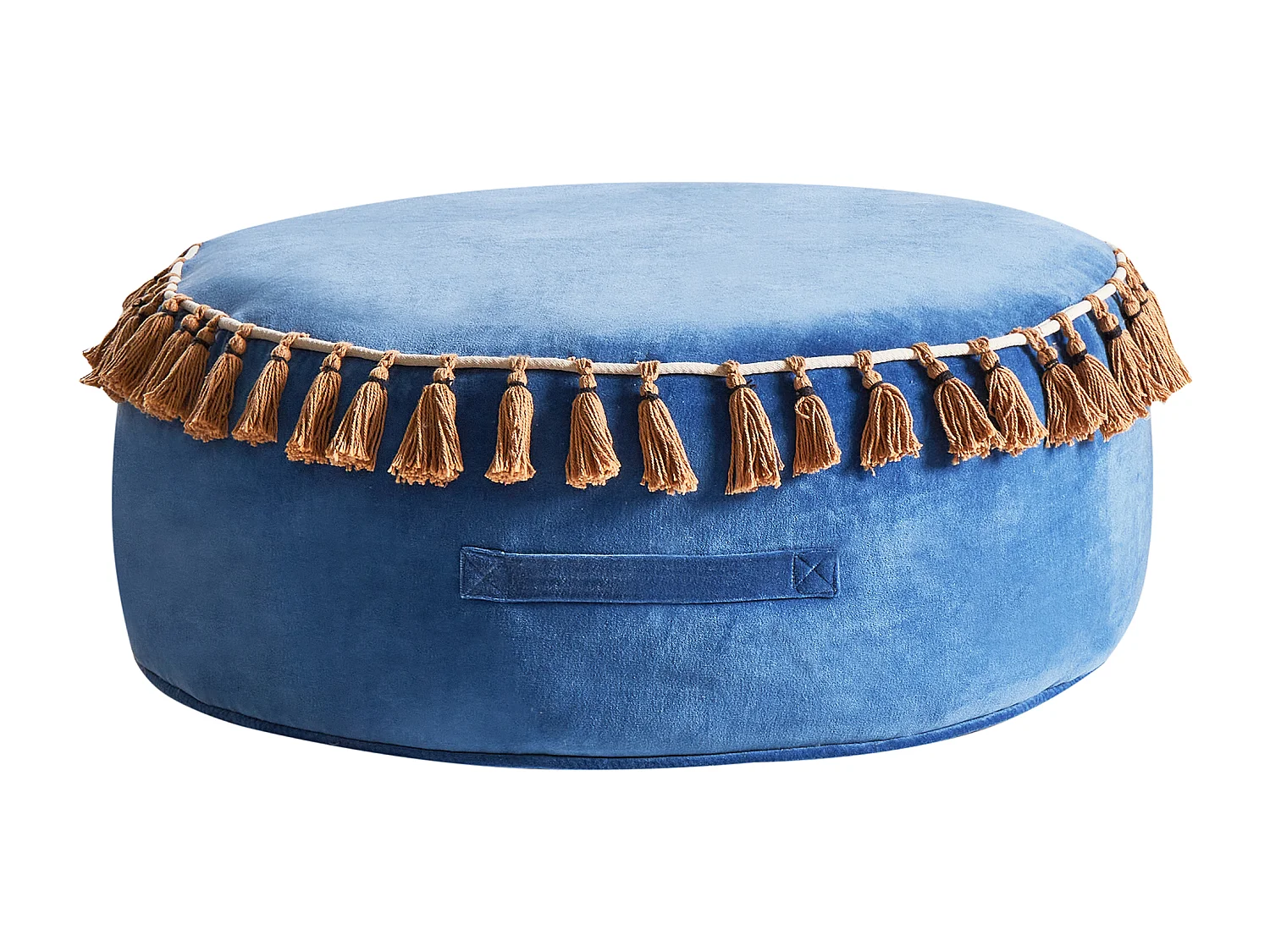Pouf GOTHA Velours Bleu