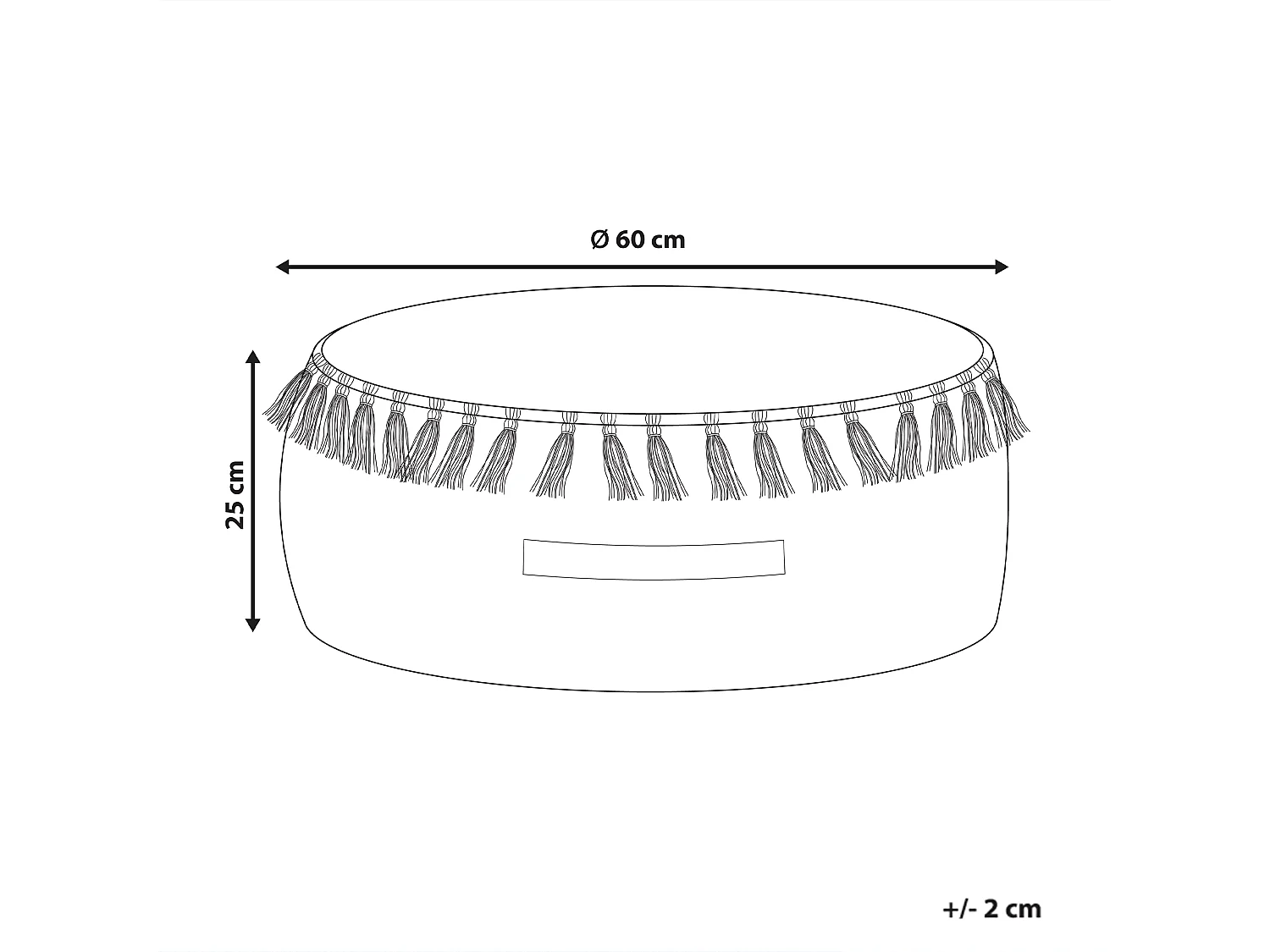 Pouf GOTHA Velours Bleu