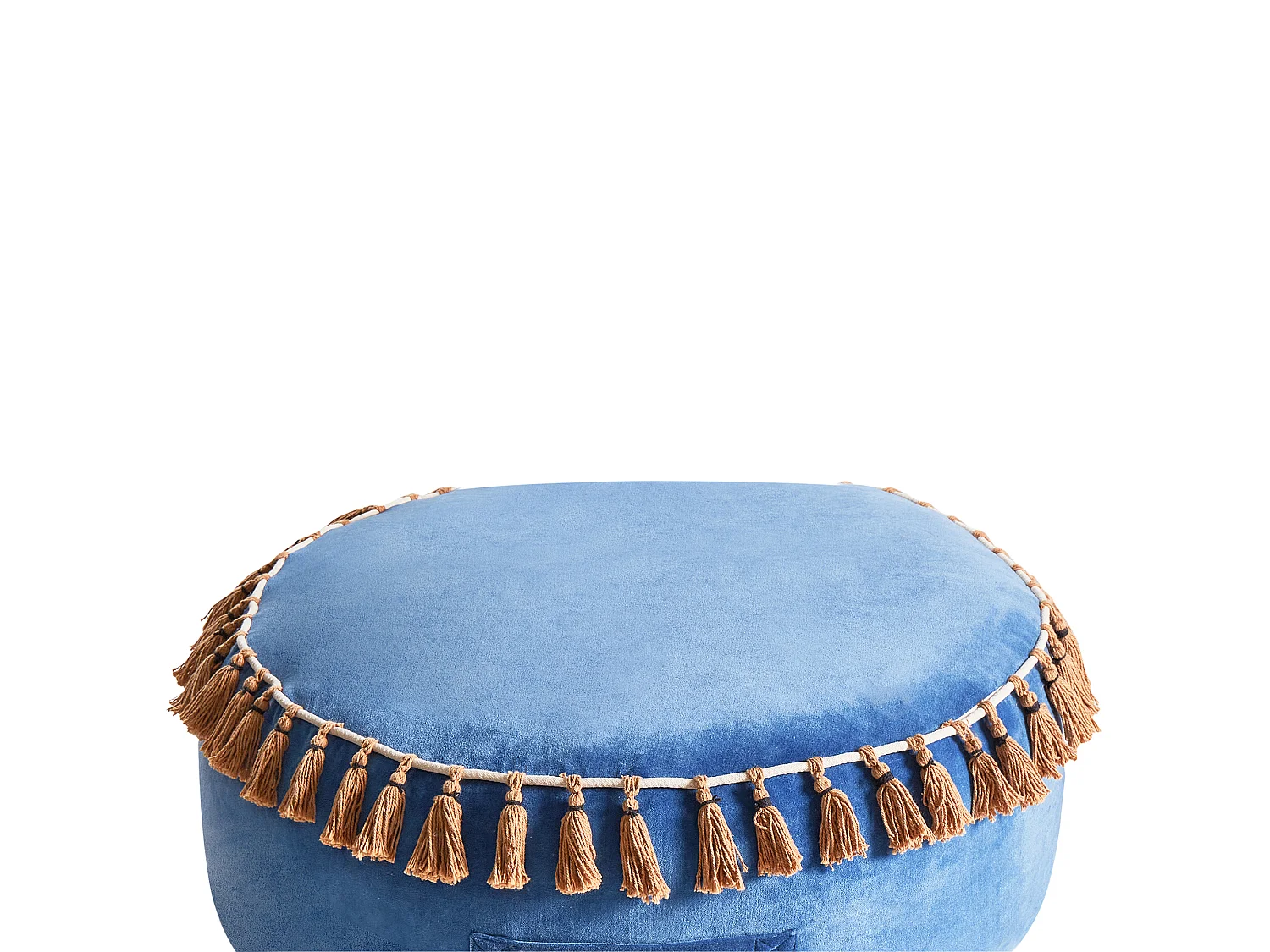 Pouf GOTHA Velours Bleu