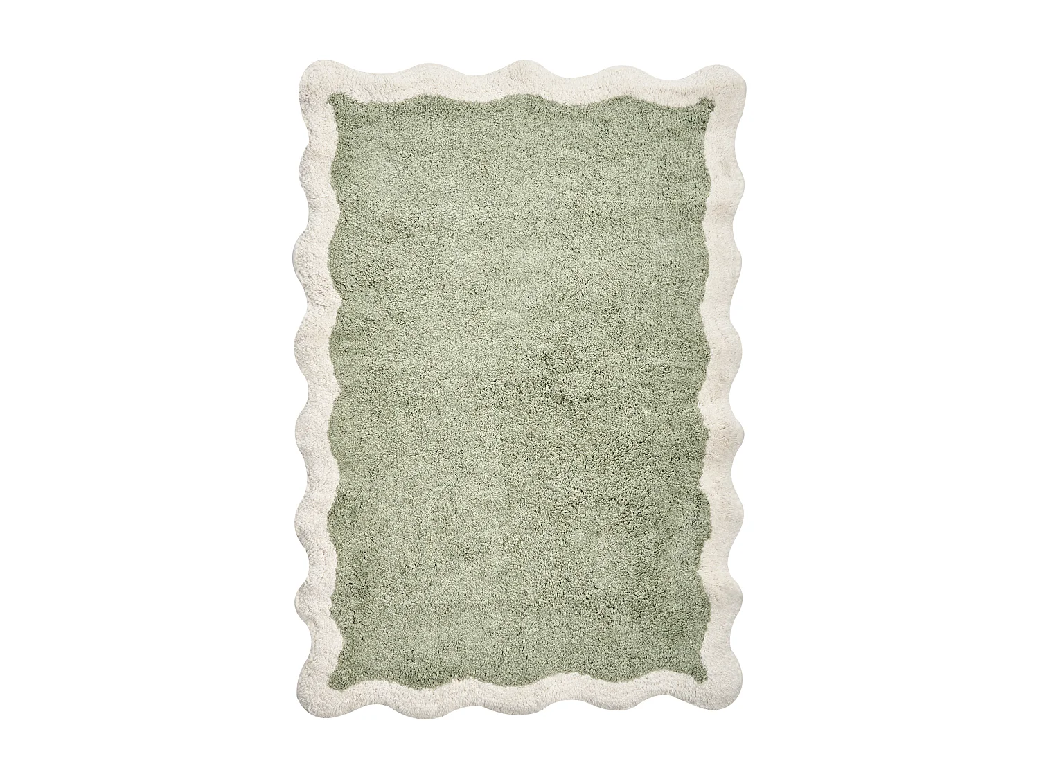 Tapis de bain NANGAL Vert 60 x 90 cm Coton