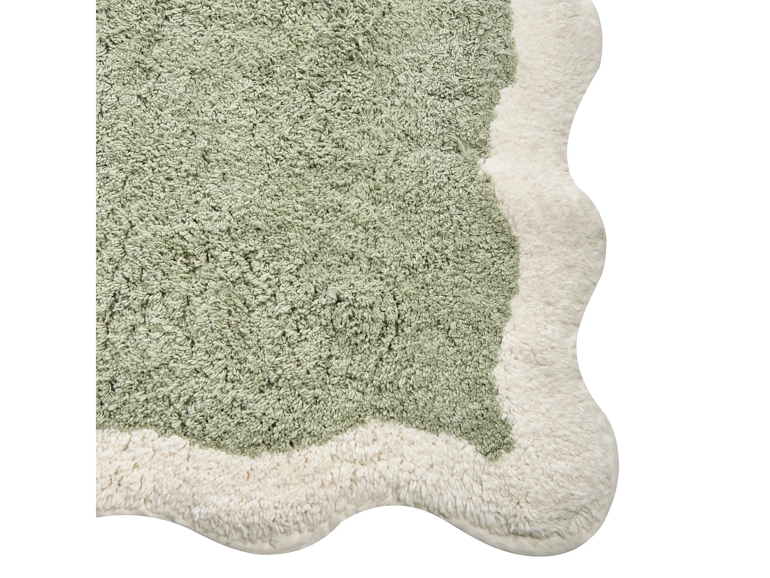 Tapis de bain NANGAL Vert 60 x 90 cm Coton