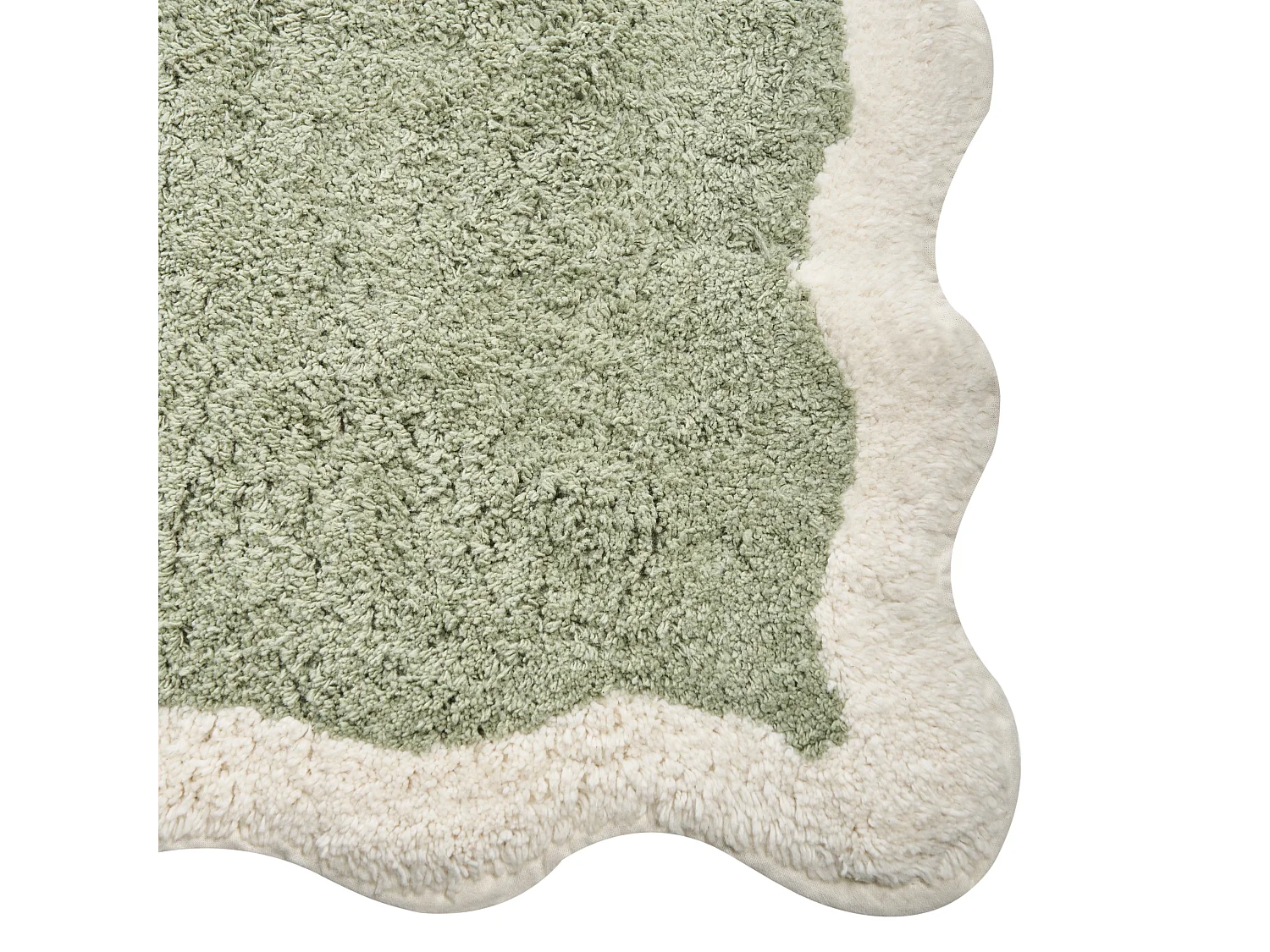 Tapis de bain NANGAL Vert 60 x 90 cm Coton