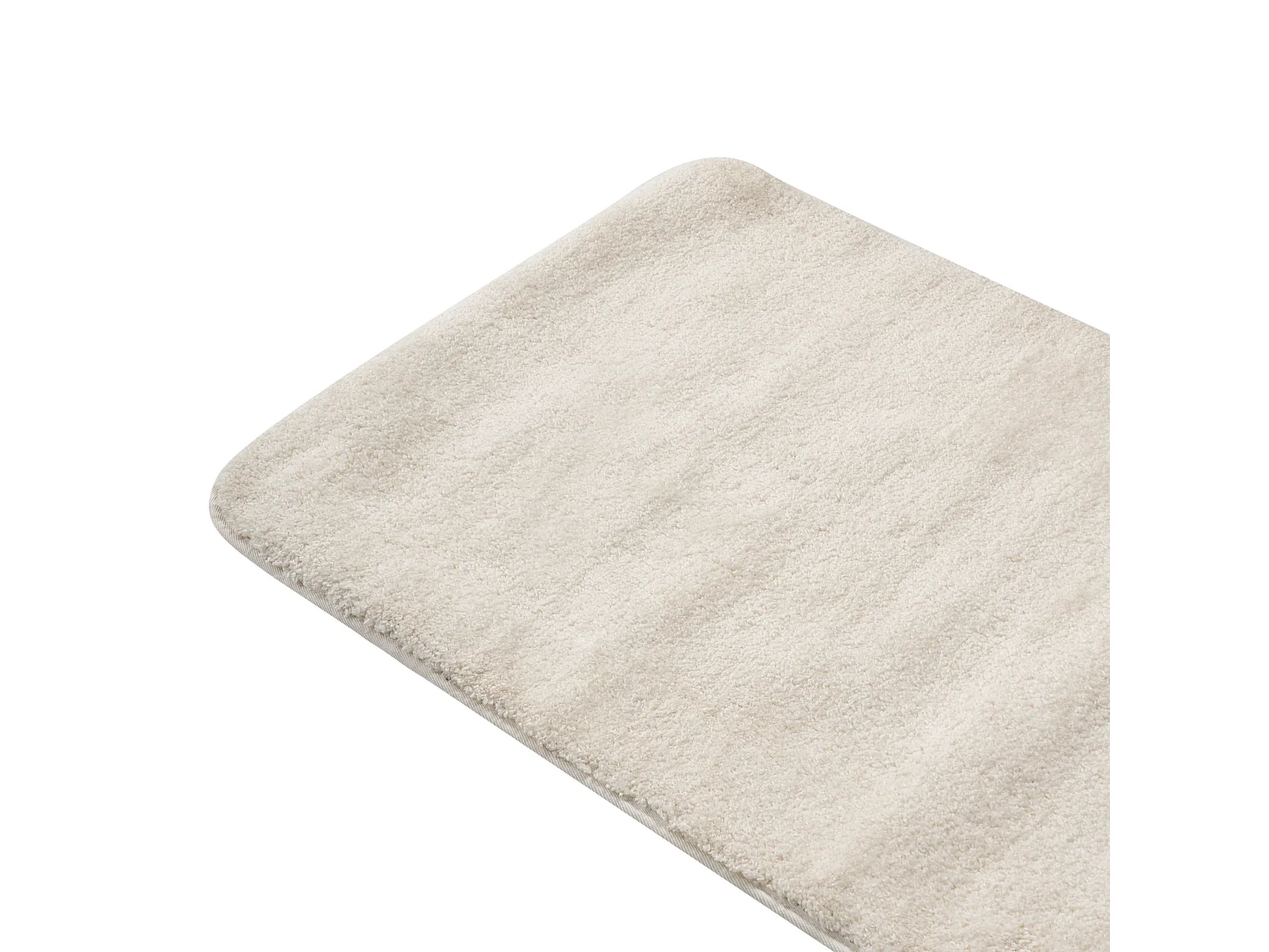Tapis de bain URLANA Blanc cassé 60 x 90 cm Microfibre
