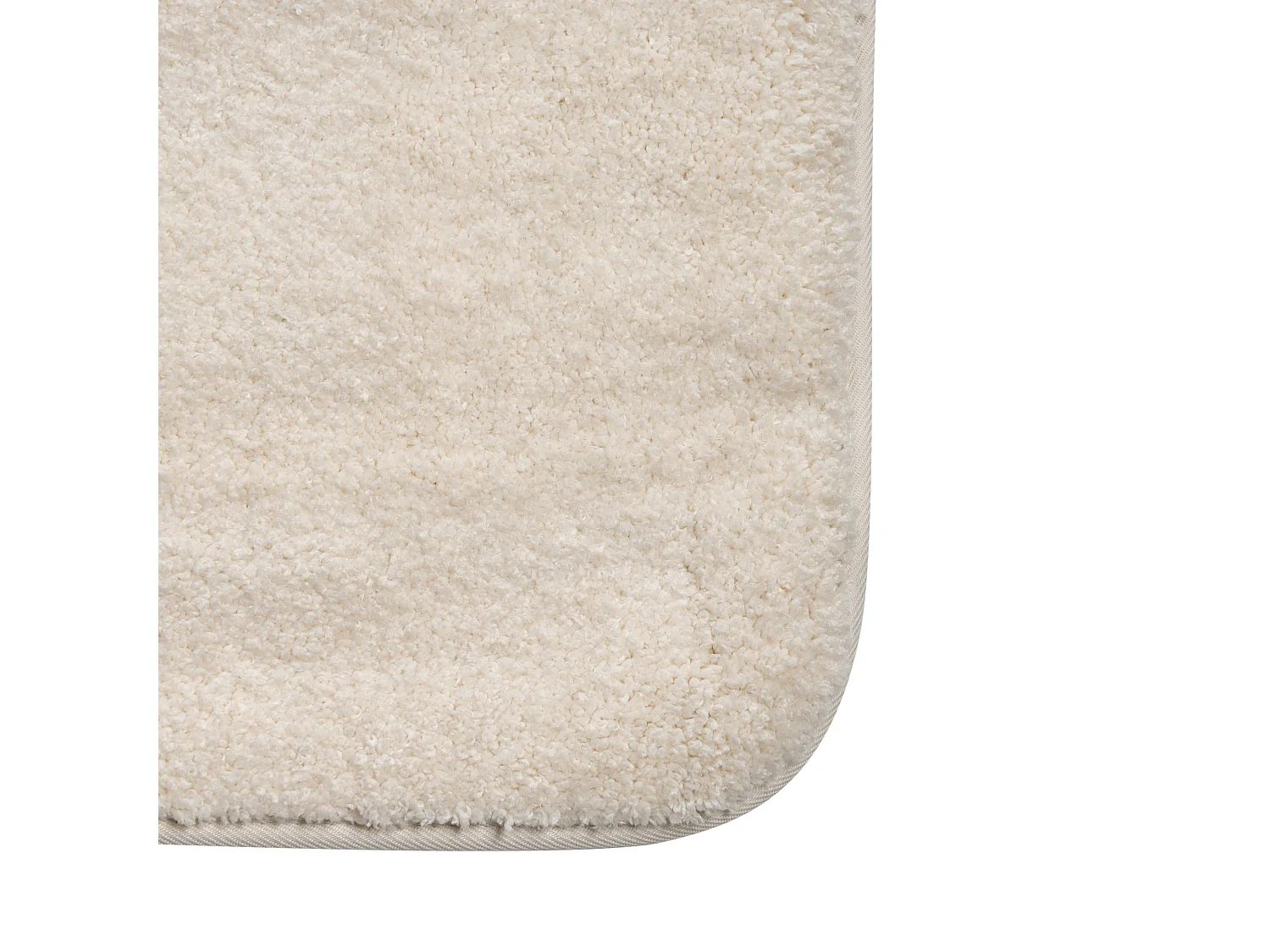 Tapis de bain URLANA Blanc cassé 60 x 90 cm Microfibre