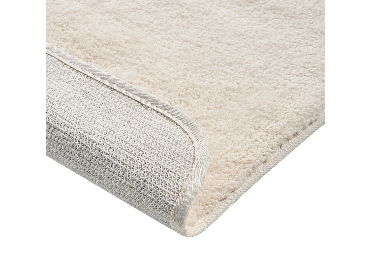 Tapis de bain URLANA Blanc cassé 60 x 90 cm Microfibre