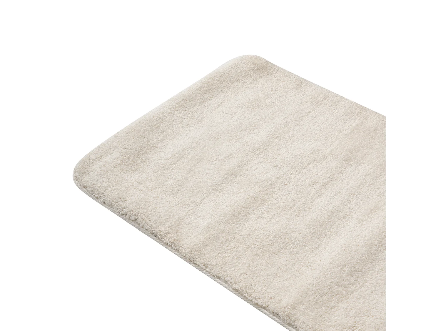 Tapis de bain URLANA Blanc cassé 60 x 90 cm Microfibre