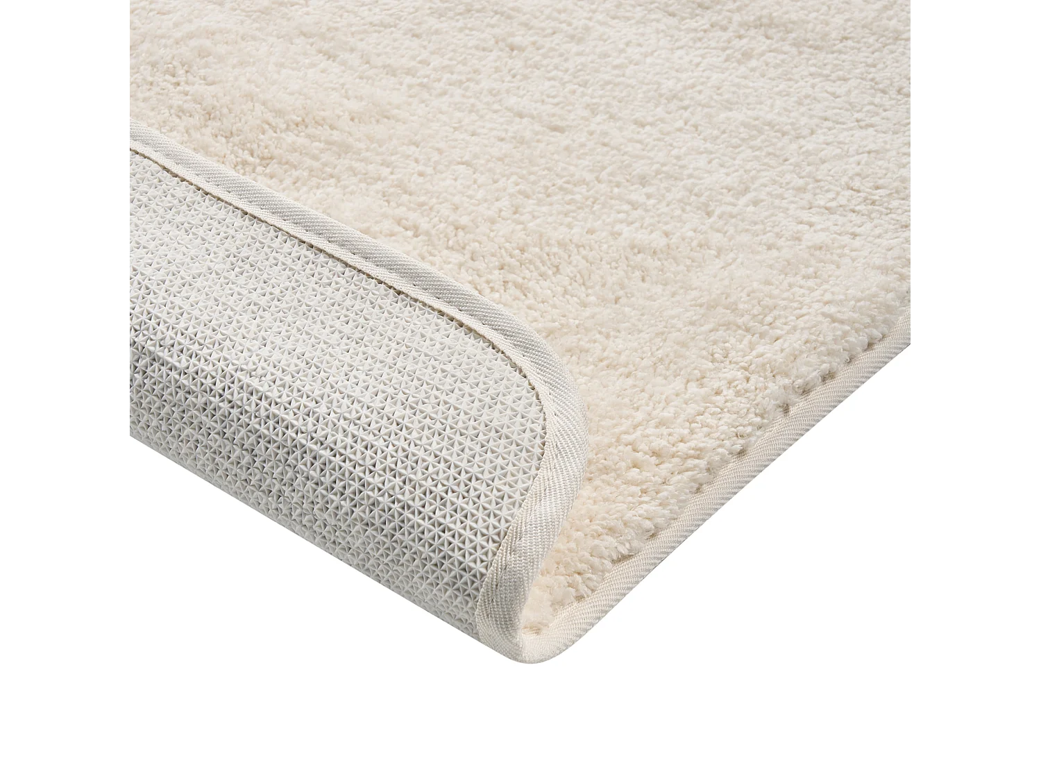 Tapis de bain URLANA Blanc cassé 60 x 90 cm Microfibre