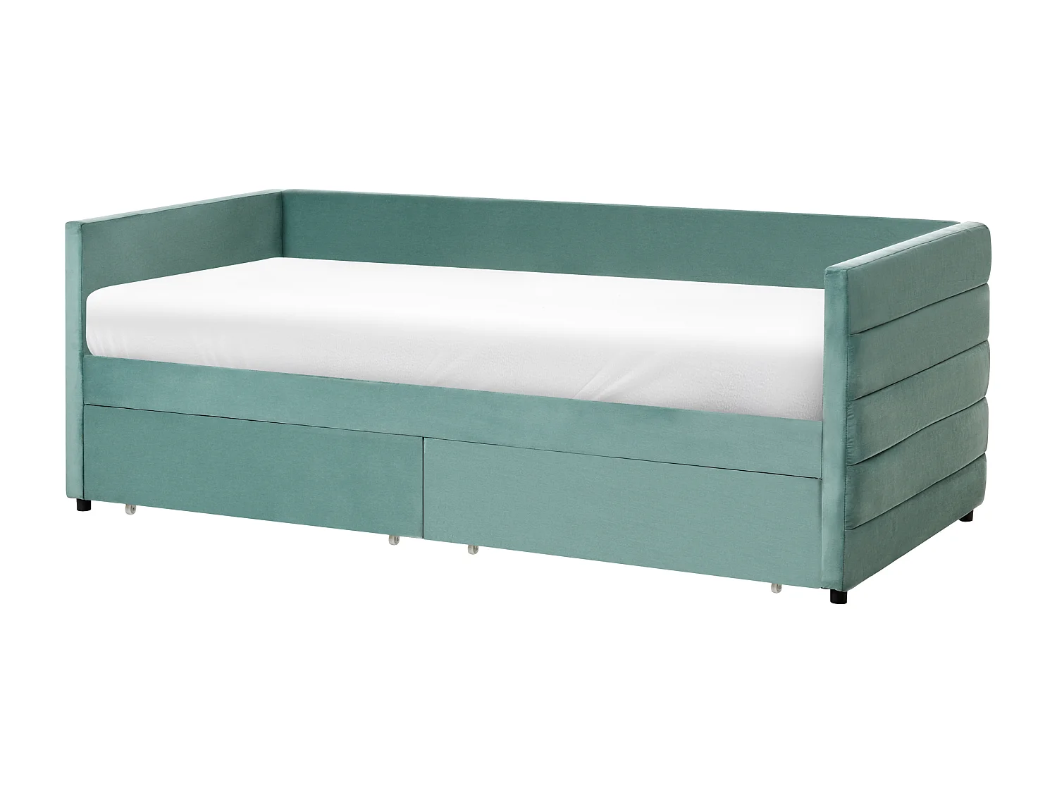 Daybed with Storage MARRAY Velvet Mint Green 90 x 200 cm (EU Single)