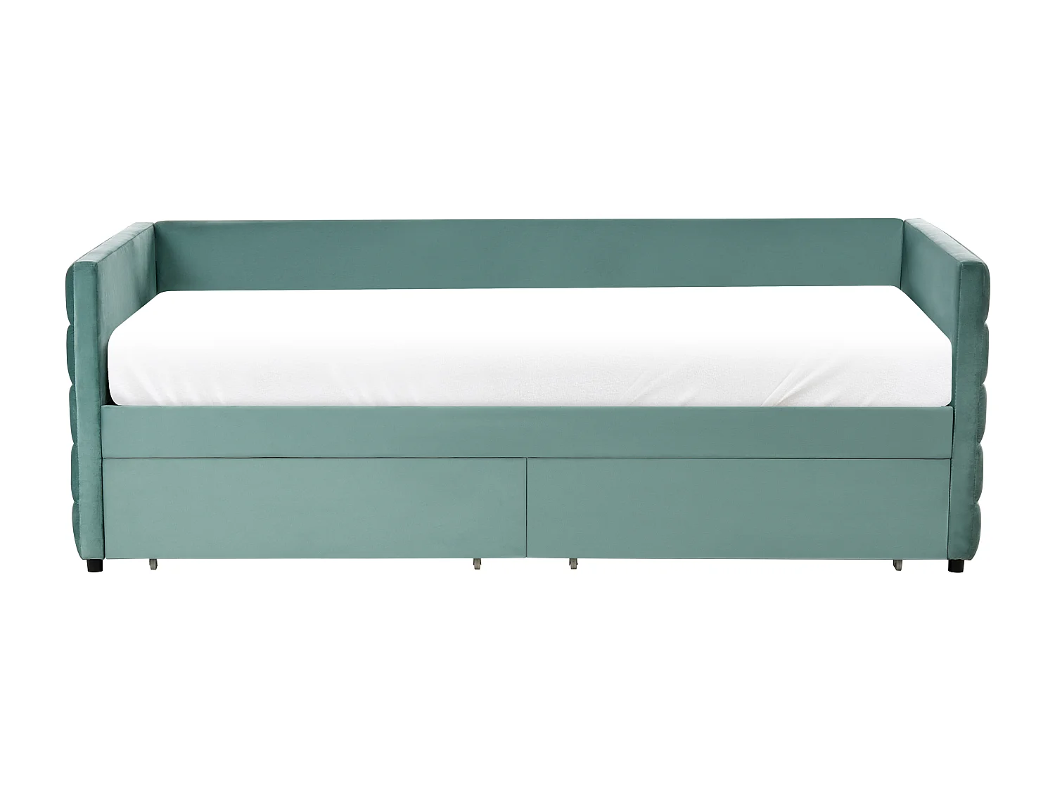 Daybed with Storage MARRAY Velvet Mint Green 90 x 200 cm (EU Single)