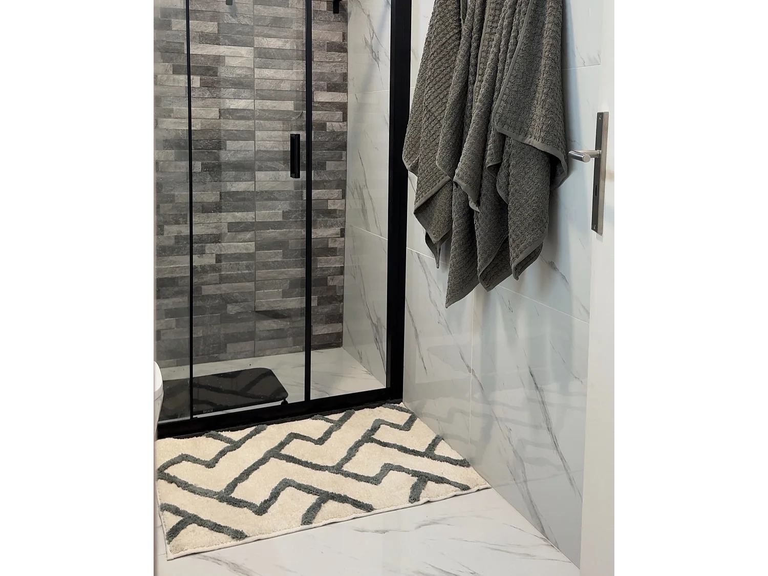 Tapis de bain GARHI Beige 60 x 90 cm