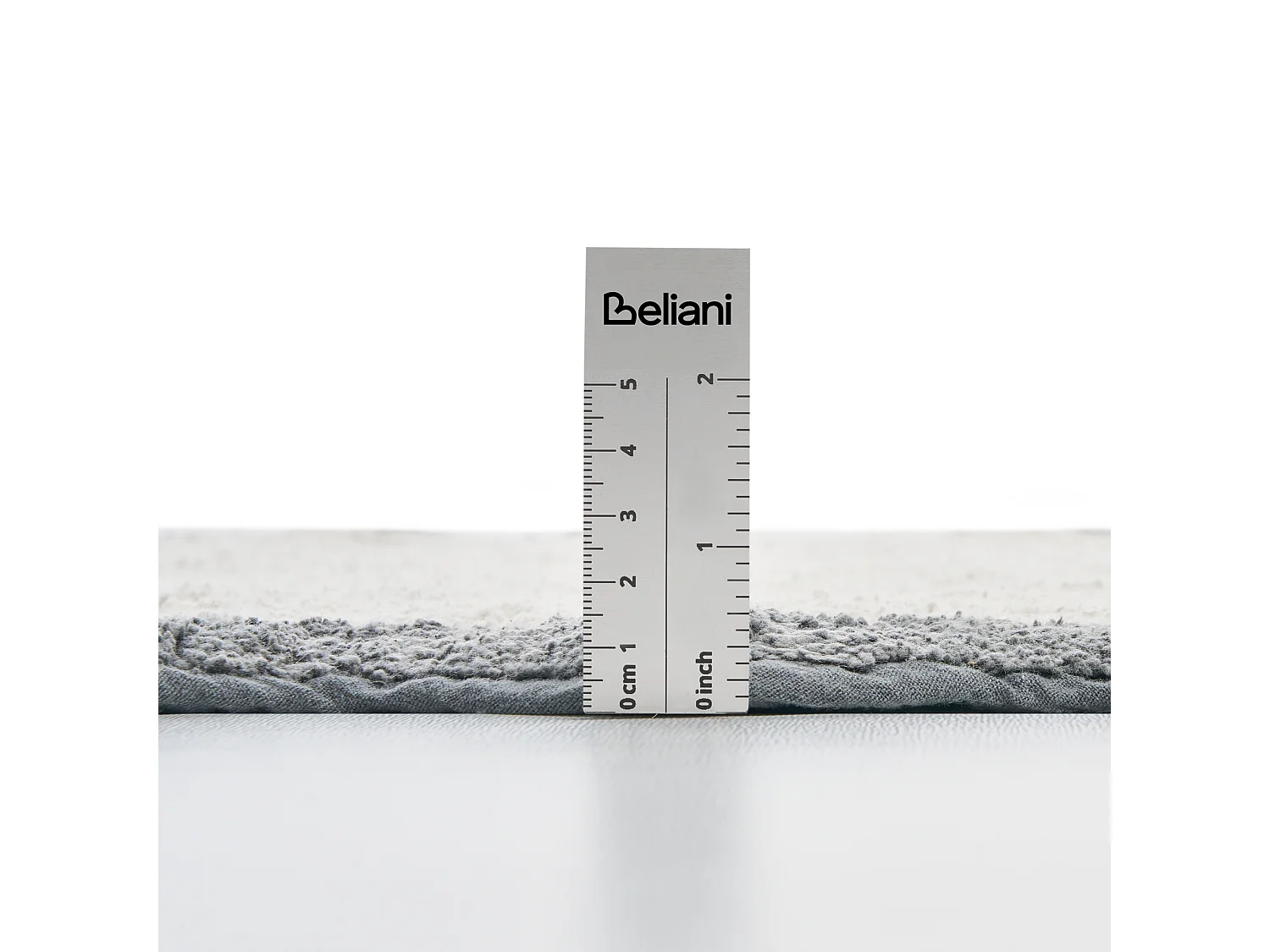 Tapis de bain NANGAL Gris/beige 60 x 90 cm Coton