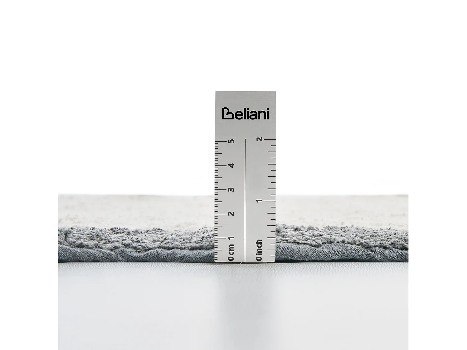 Tapis de bain NANGAL Gris/beige 60 x 90 cm Coton