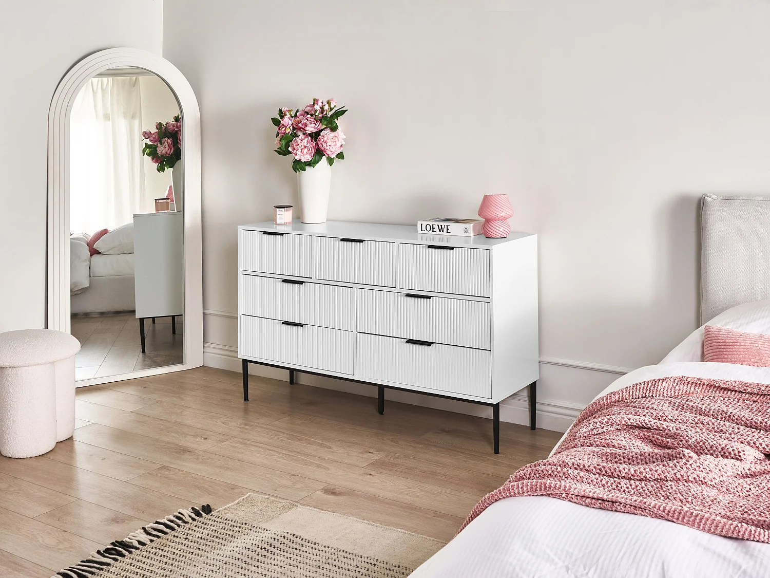 Commode à 7 tiroirs LEDUC Blanc