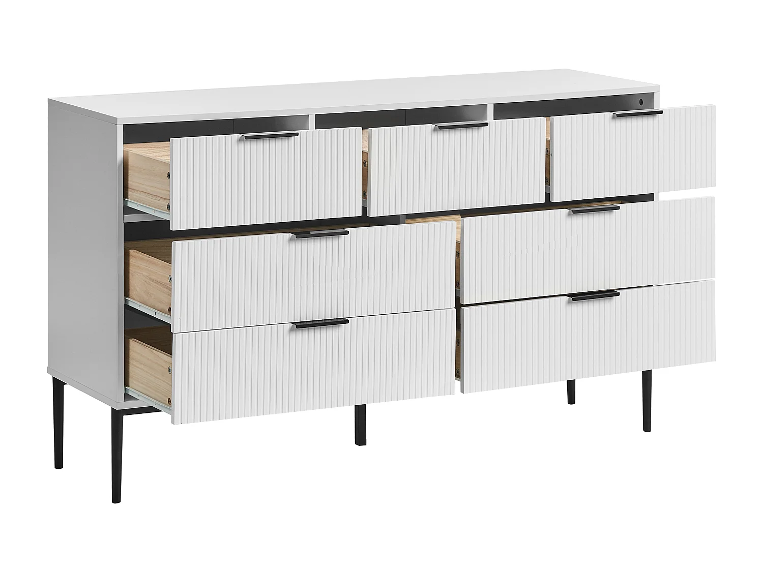 Commode à 7 tiroirs LEDUC Blanc