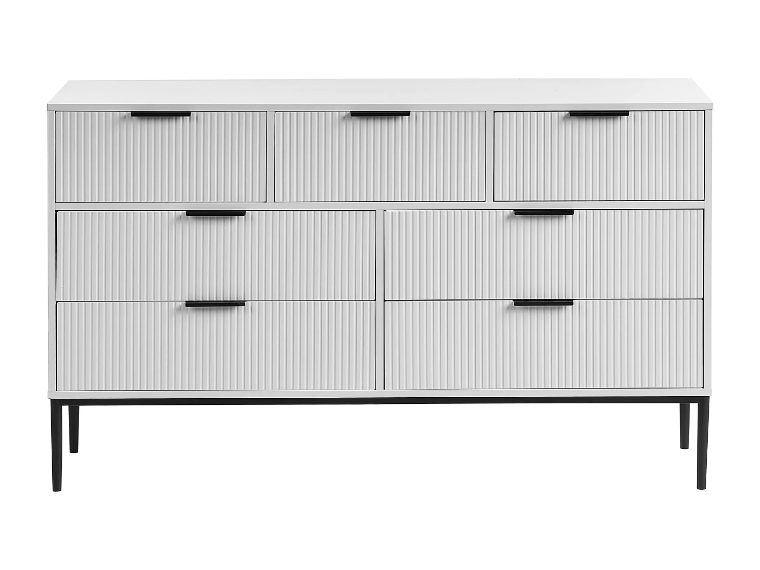 Commode à 7 tiroirs LEDUC Blanc