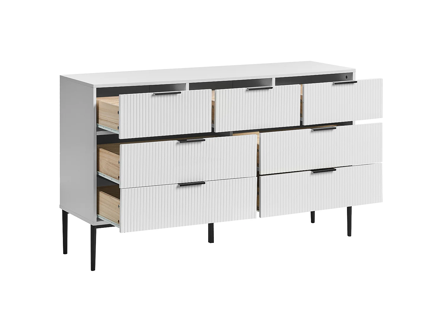 Commode à 7 tiroirs LEDUC Blanc