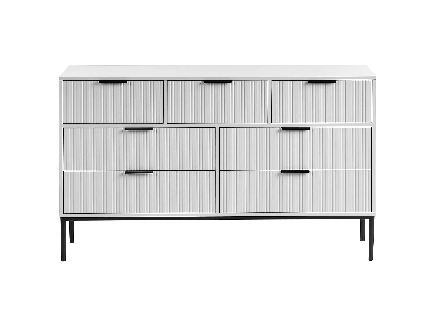 Commode à 7 tiroirs LEDUC Blanc
