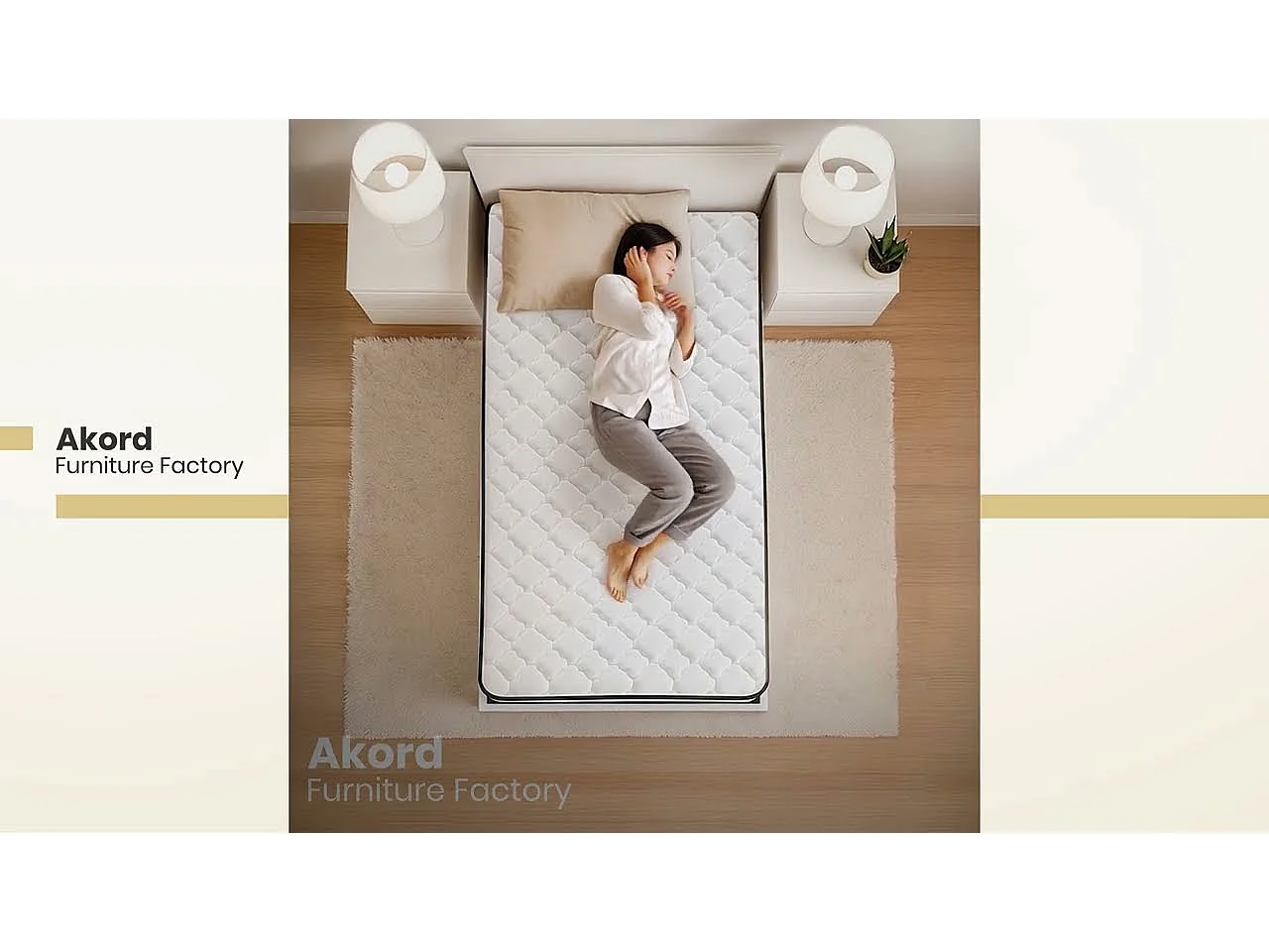Matelas à ressorts ensachés 7 zones avec protège-matelas H3 90x190 cm