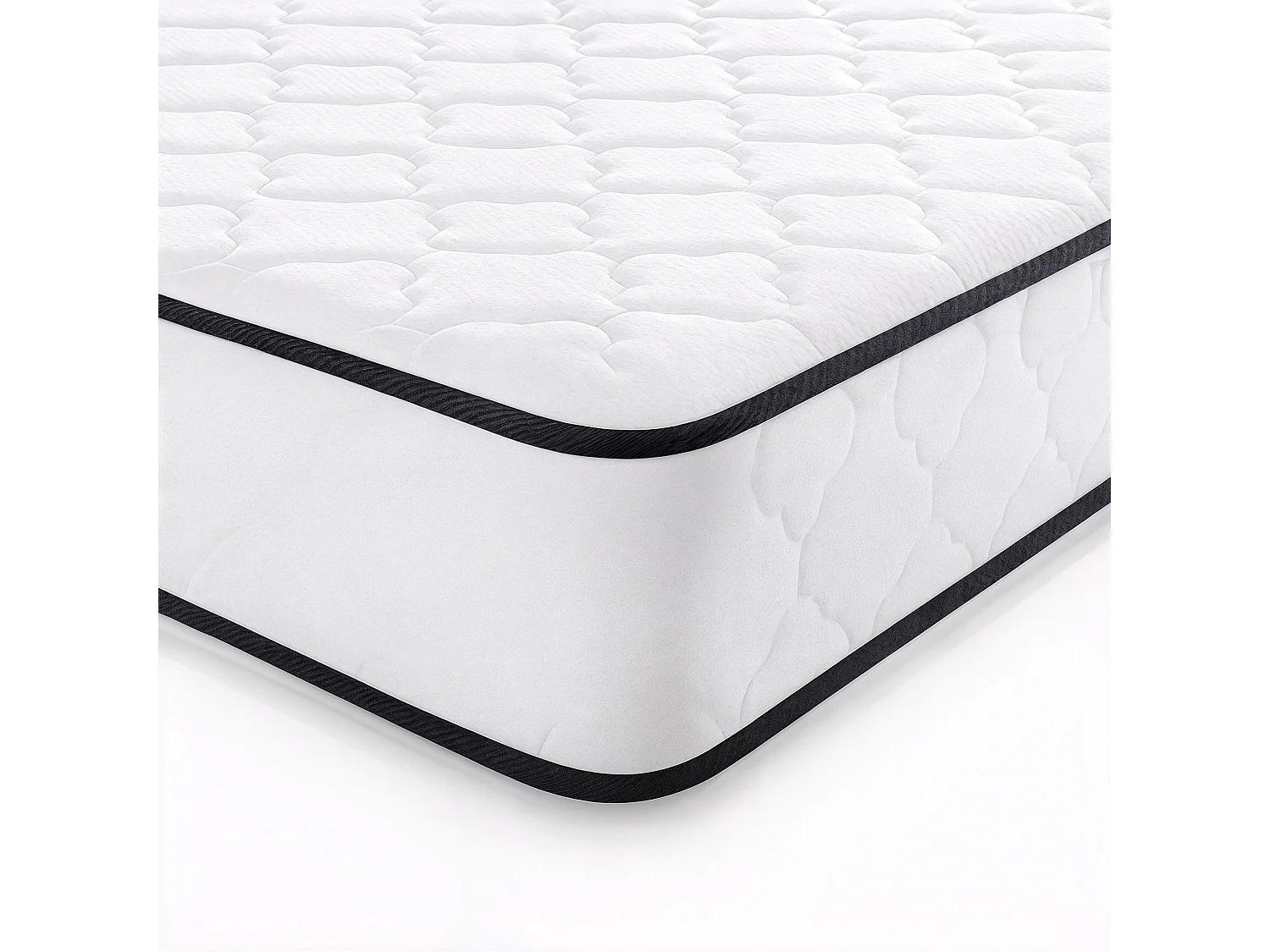 Matelas à ressorts ensachés 7 zones avec protège-matelas H3 120x200 cm