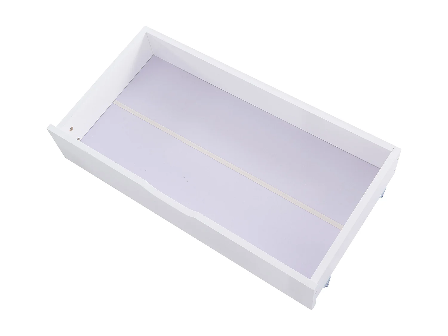 Lit cabane 96×207.5cm avec protection anti-chute tableau noir et 2 tiroirs - Blanc - (sans matelas)