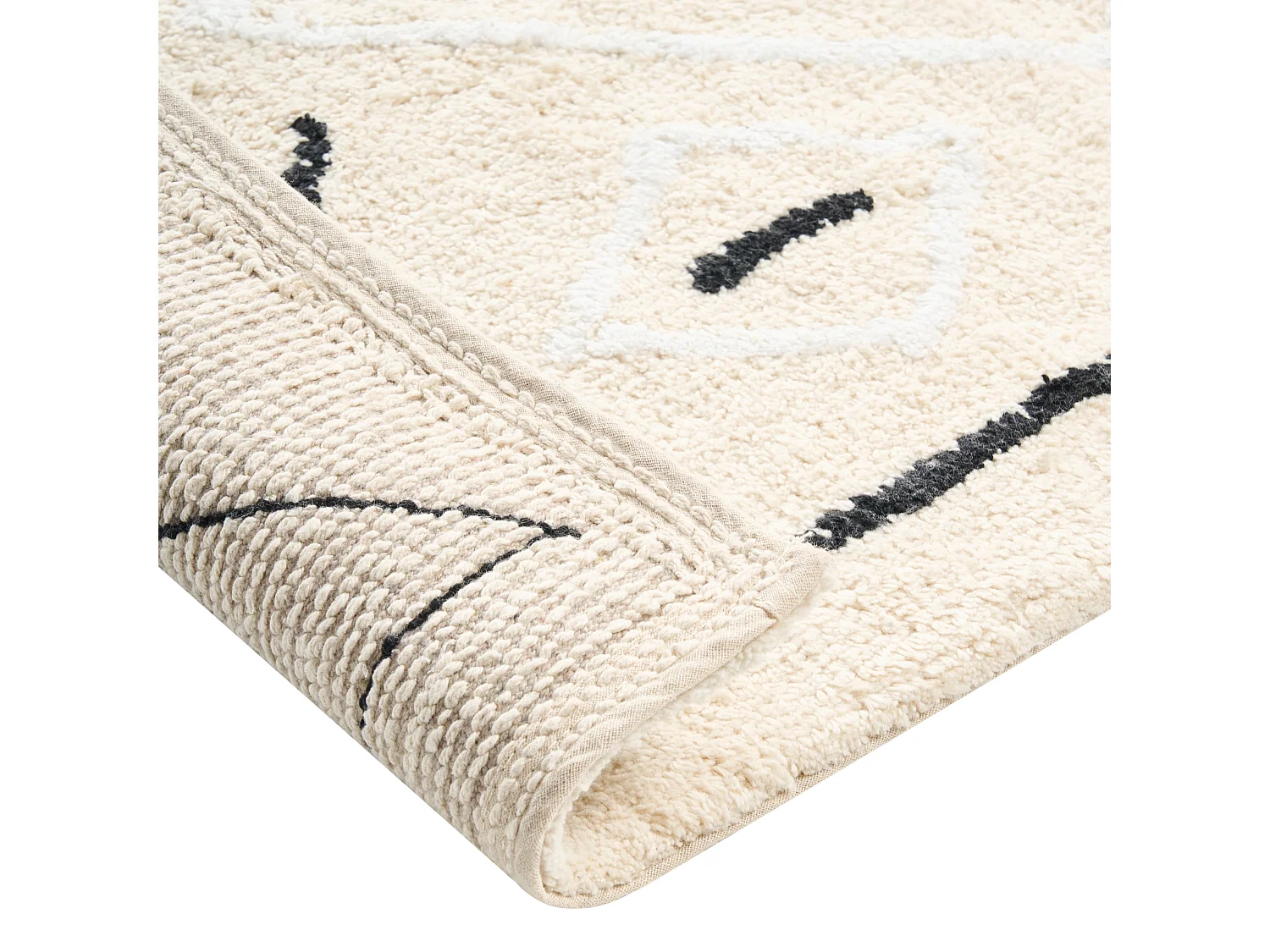 Tapis de bain UNTLA Beige clair 60 x 90 cm Coton