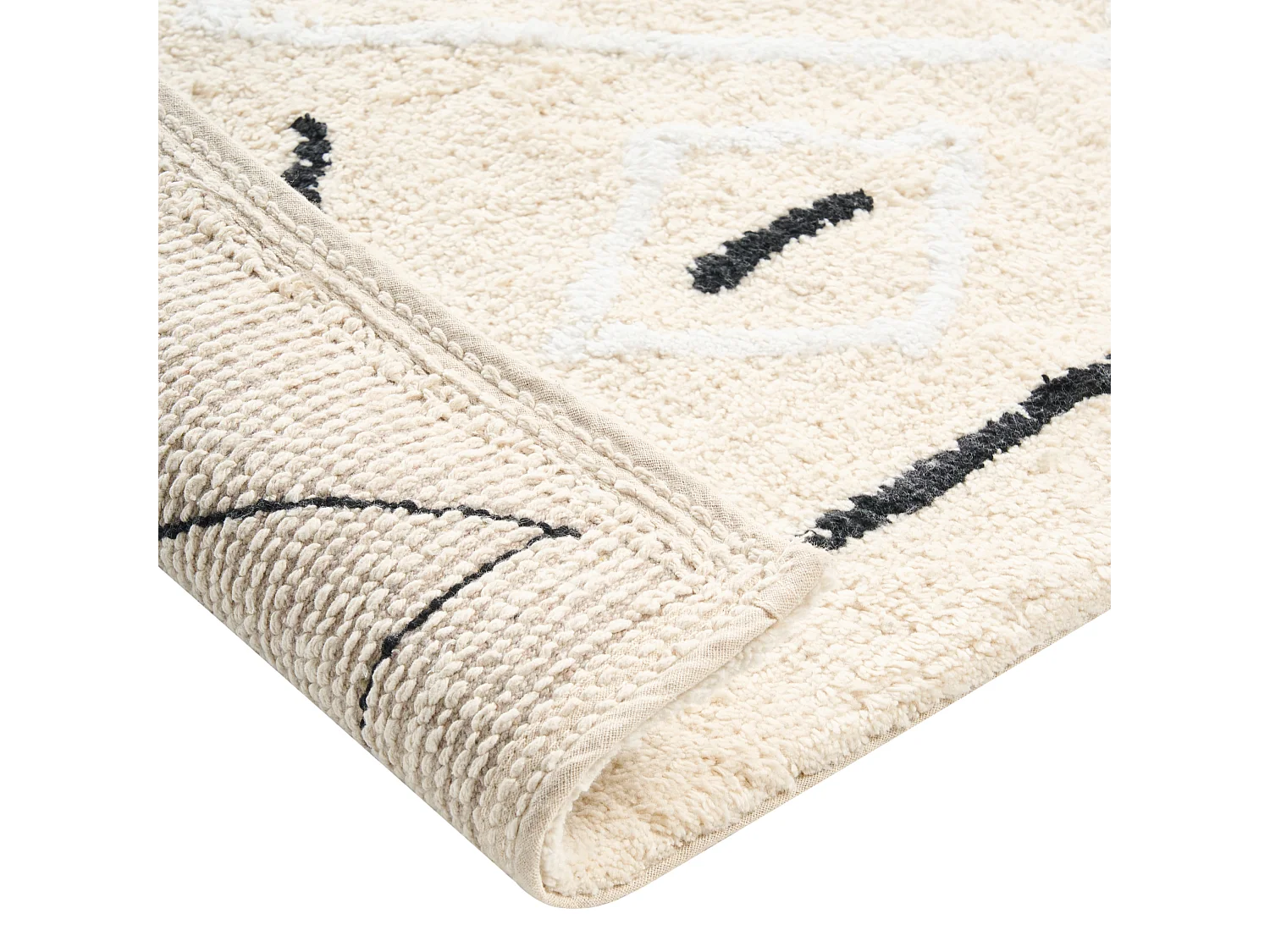 Tapis de bain UNTLA Beige clair 60 x 90 cm Coton