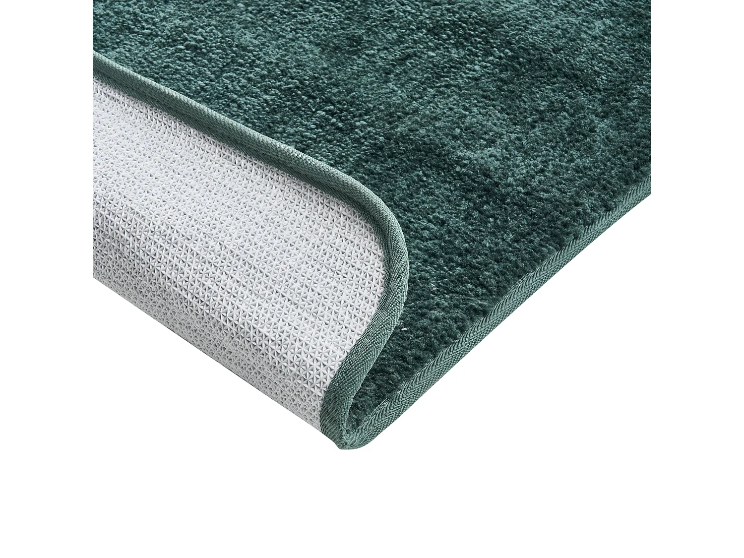 Tapis de bain URLANA Vert foncé 60 x 90 cm Microfibre