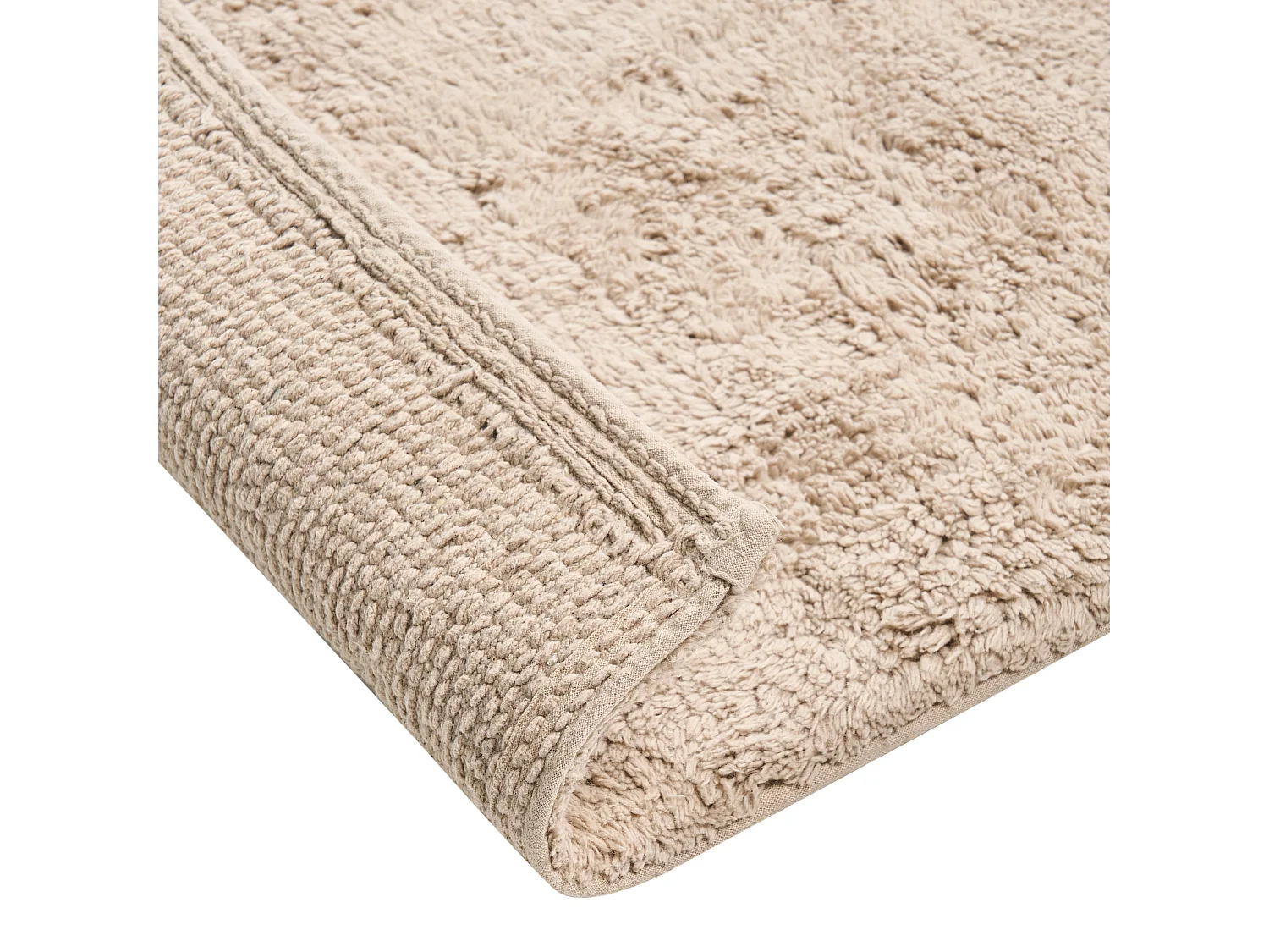 Tapis de bain GOELA Marron clair 60 x 90 cm Coton