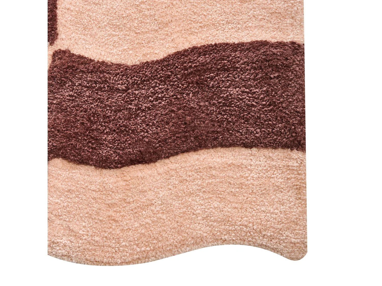 Tapis de bain DIWANA Marron/beige 60 x 90 cm