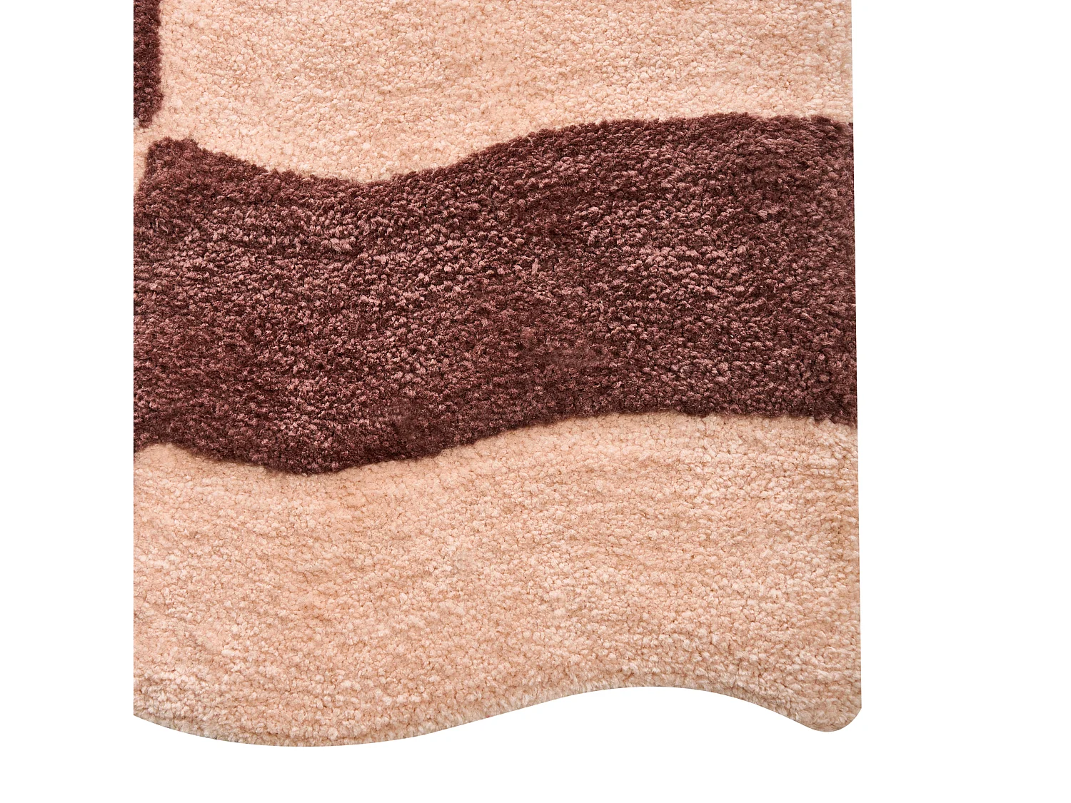 Tapis de bain DIWANA Marron/beige 60 x 90 cm