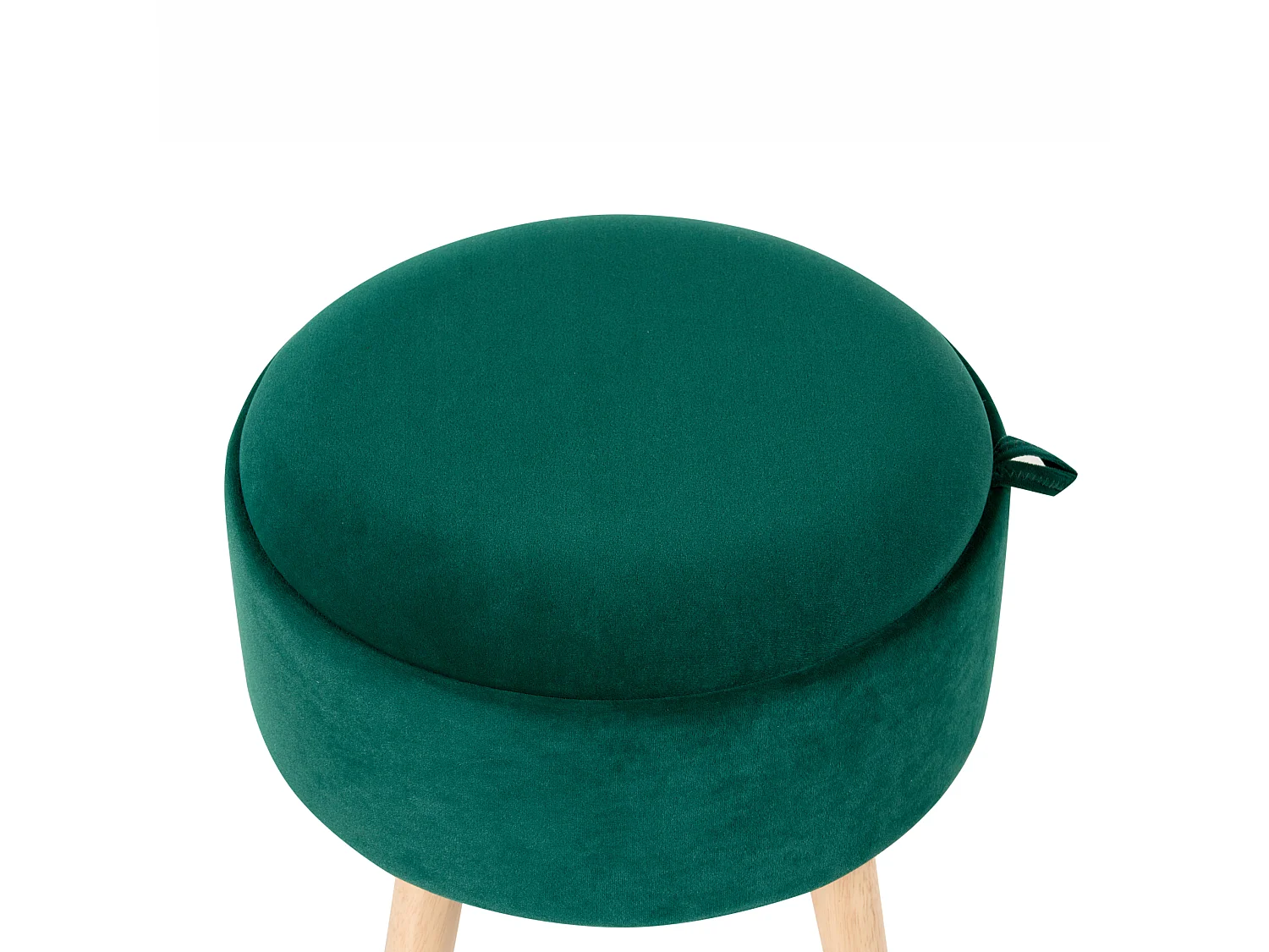 Tabouret de rangement NEELY Velours Vert émeraude