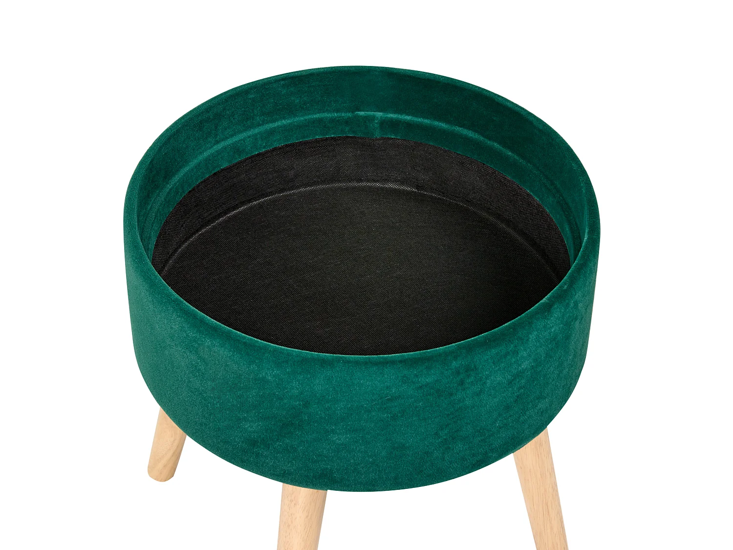 Tabouret de rangement NEELY Velours Vert émeraude