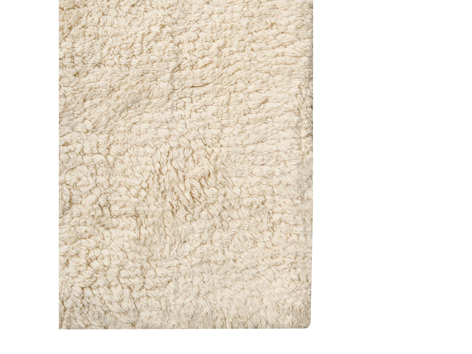 Tapis de bain GOELA Blanc cassé 60 x 90 cm Coton