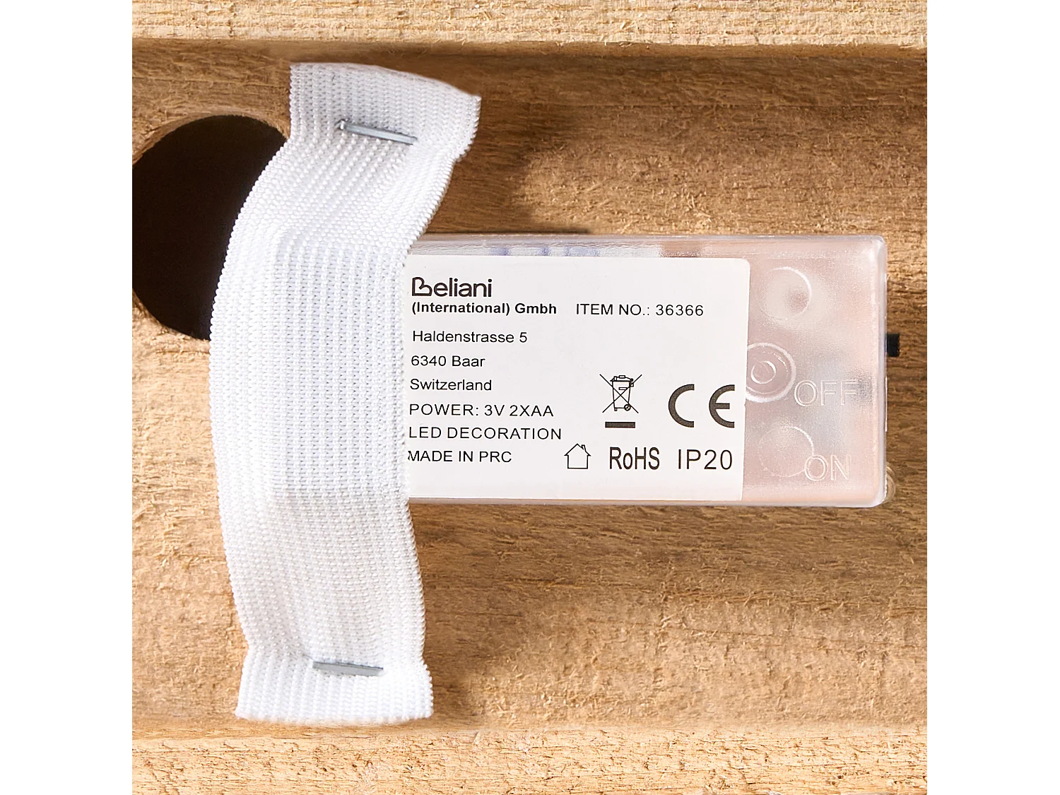 Décoration de Noël LED NILAKA Maison 85 cm Marron clair