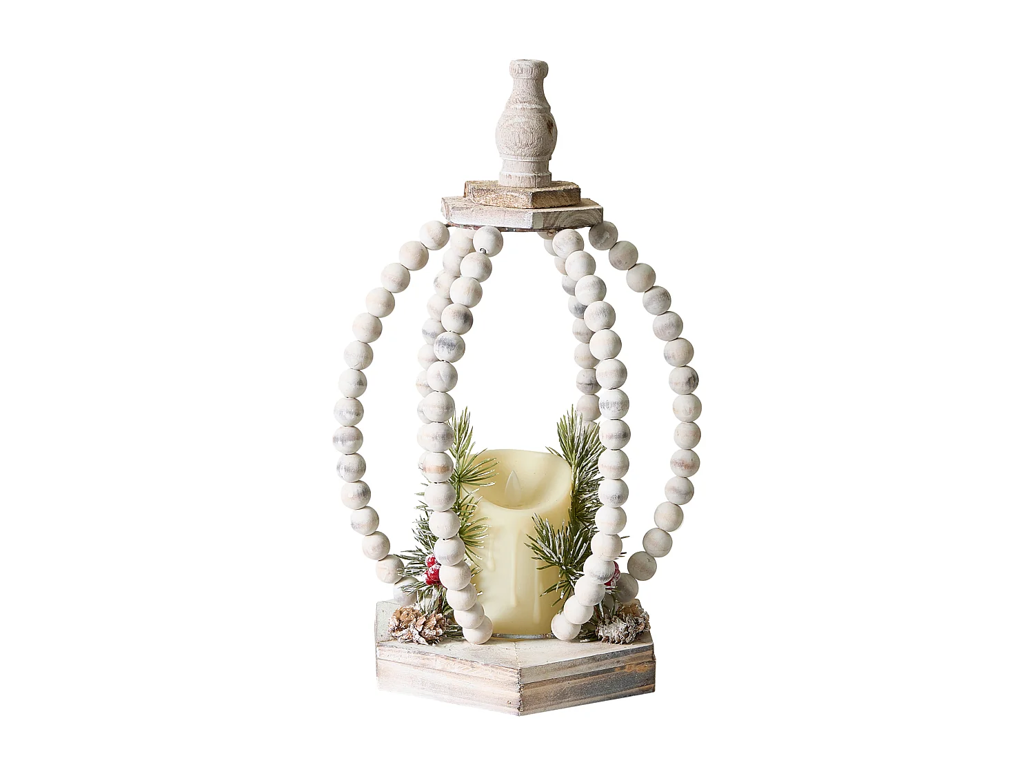 Décoration de Noël LED PAJARVI 40 cm Marron clair