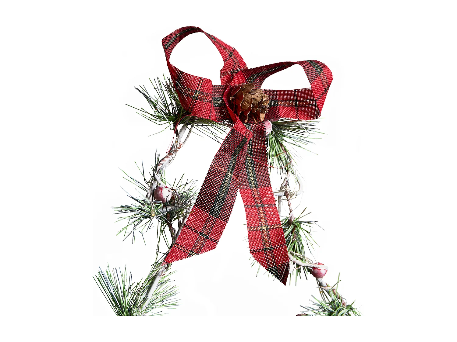 Lot de 3 décorations de Noël LED KYVESI Arbre de Noël 20/25/30 cm Blanc