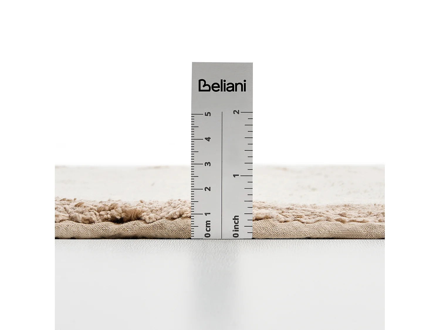 Tapis de bain NANGAL Marron/beige 60 x 90 cm Coton